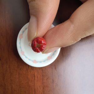 Mini Wax-apple | Miniature Wax-apple | Clay Wax-apple | 100% hand-made ClayDIY – Image 3
